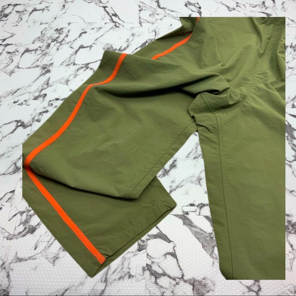 Men’s Fila Army Green Orange Seeker Wader Overall Pants - Picture 3 of 6